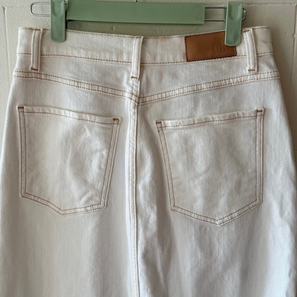 Rails Broadway White Denim Midi Skirt - Picture 14 of 16